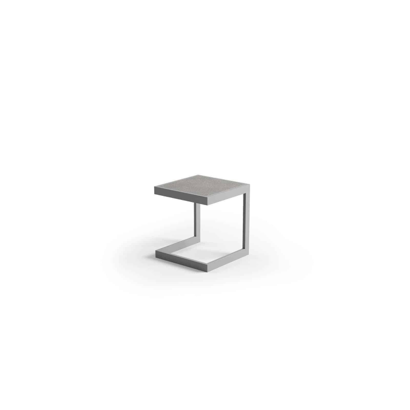 Stolik do leżaka GRENADA   40x40 ZUMM szary aluminium