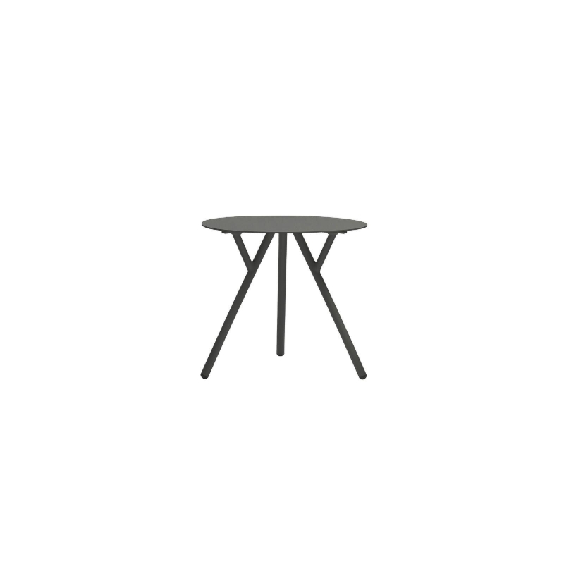 Stolik tarasowy kawowy DJ okragły  Ø60 Couture Jardin antracytowy aluminium