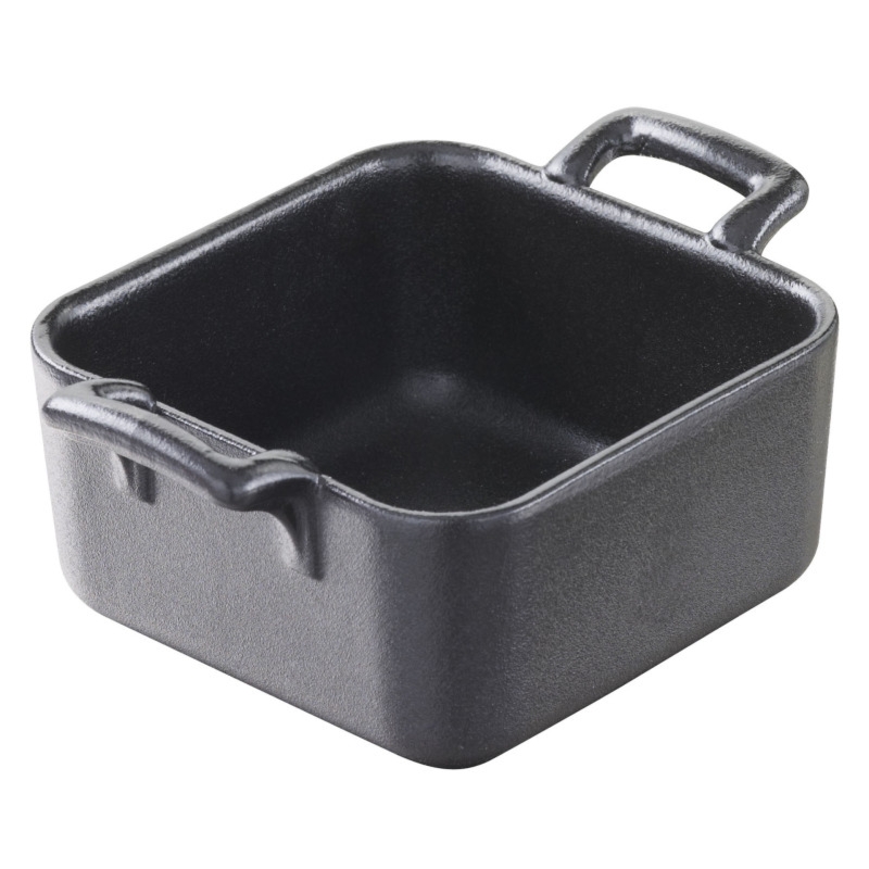 BELLE CUISINE NOIR mini naczynie kwadratowe 7x7 cm