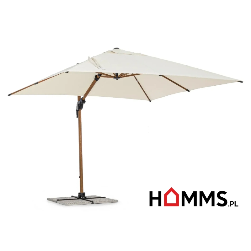 Bolzano Olympus Parasol ogrodowy 300x300 beżowy aluminium