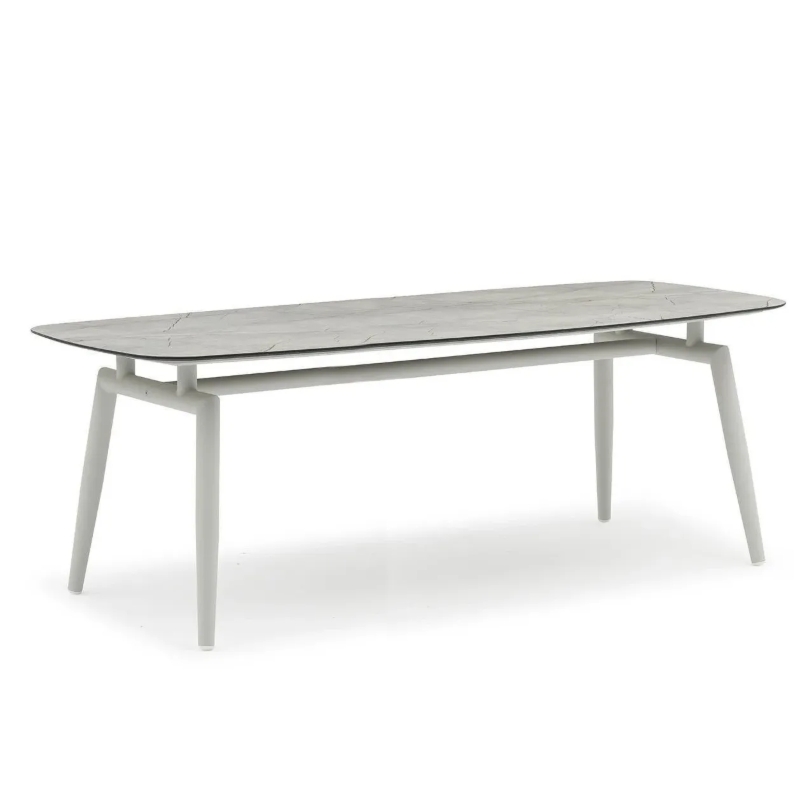 Stół ogrodowy SCOOP 180x91 Couture Jardin jasnoszary aluminium