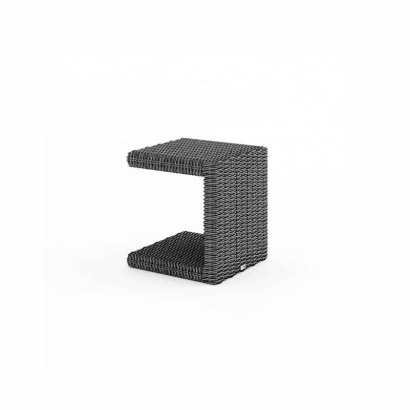 Stolik do leżaka ROMEO   40x40 Oltre royal szary technorattan
