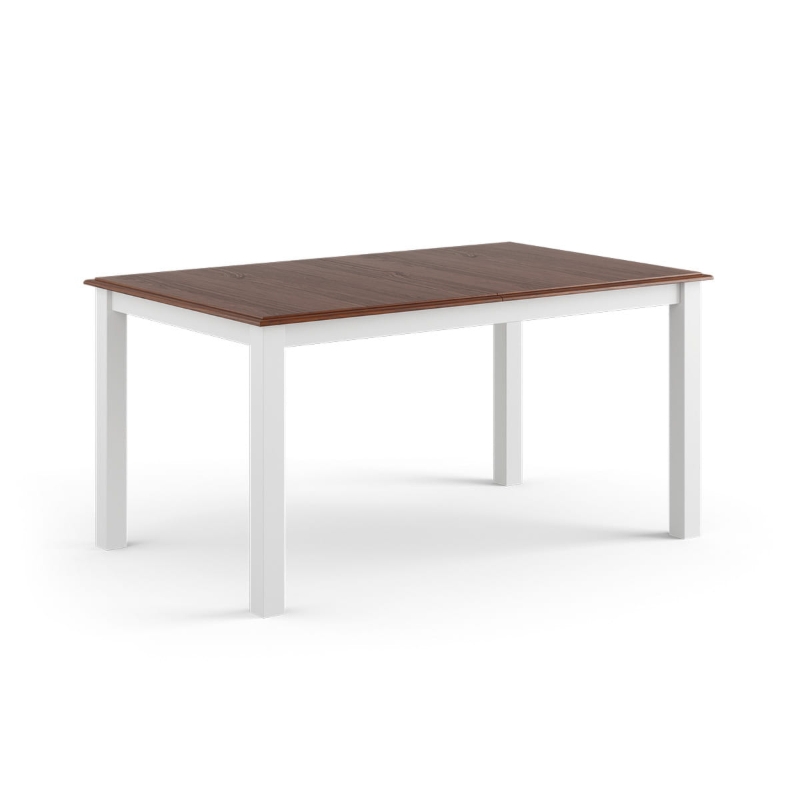 Stół sosnowy Belluno Elegante biały-orzech