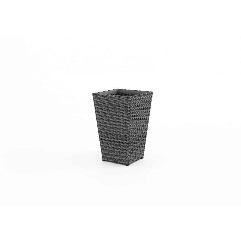 Donica ogrodowa, na balkon SCALEO  60x37x37 Oltre royal szare technorattan