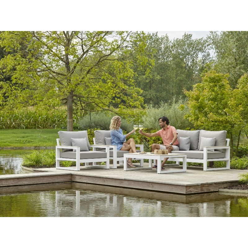 Zestaw wypoczynkowy Soho 4-seat White Mist Grey