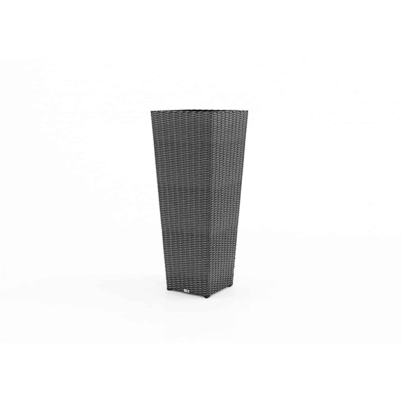 Donica tarasowa duża SCALEO  100x37x37 Oltre royal szara technorattan