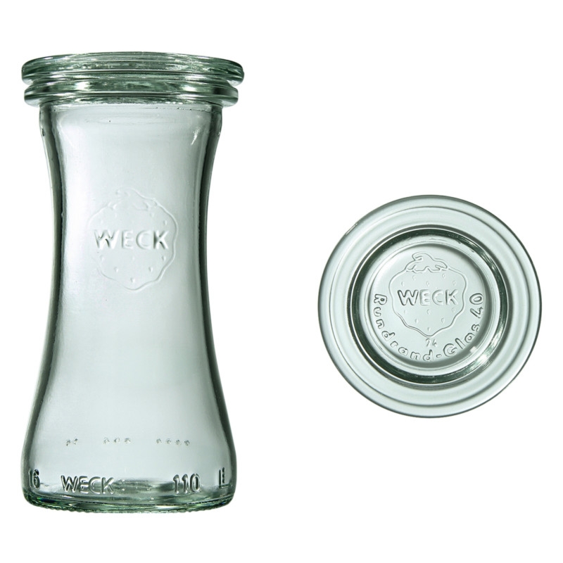 Słoik Deli 100 ml z pokrywą - op. 6 szt