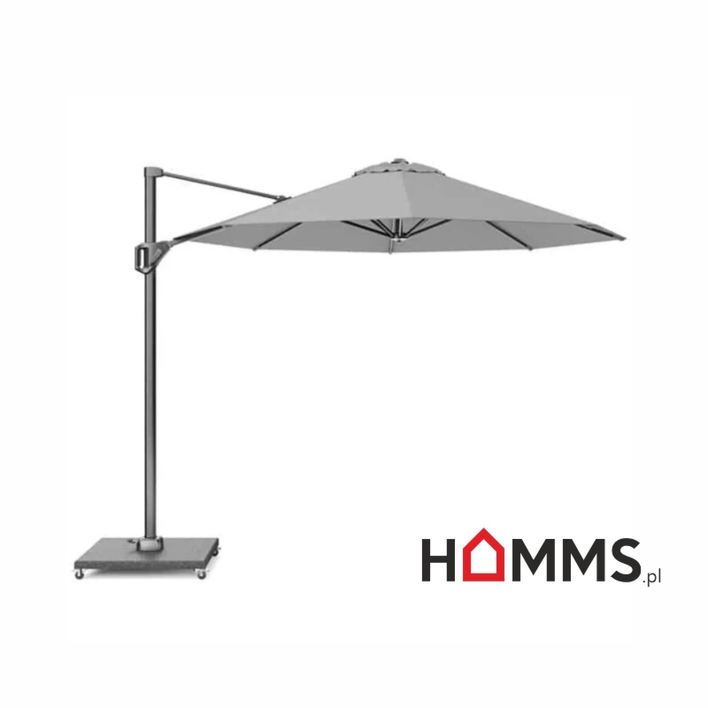 Parasol ogrodowy z regulowanym kątem nachylenia czaszy Voyager T¹ Ø 3m - jasny szary