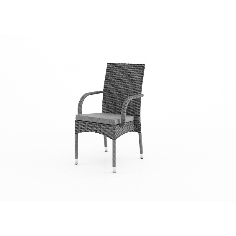 Krzesło ogrodowe TRAMONTO  60x62x94 Oltre royal szare technorattan