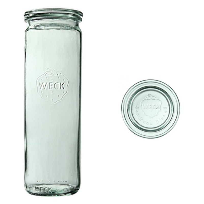 Słoik cylindryczny 600 ml z pokrywą - op. 6 szt