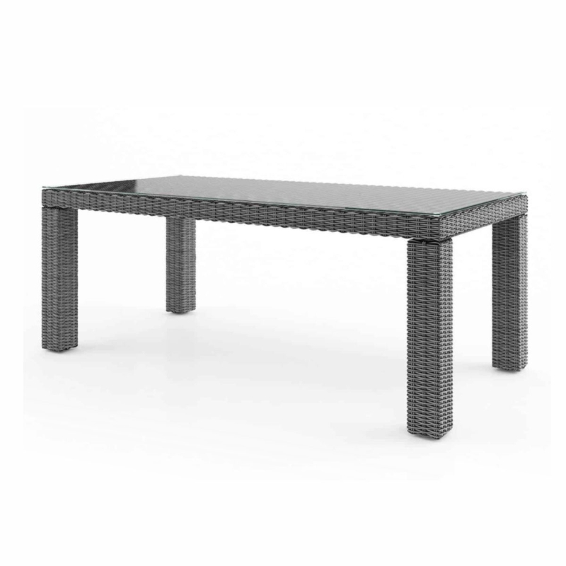 Stół ogrodowy RAPALLO   220x90 Oltre royal szary technorattan
