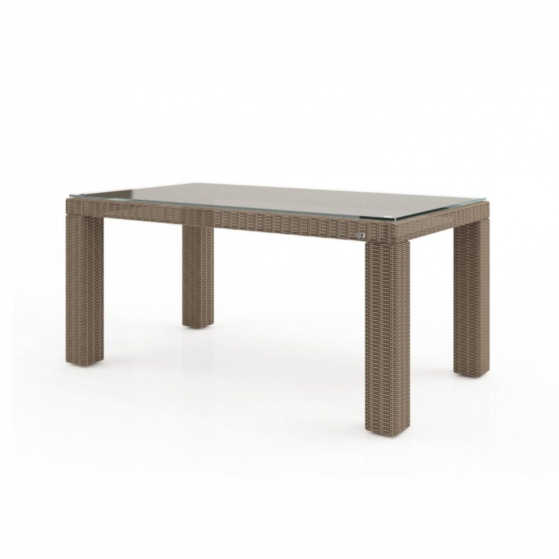 Stół ogrodowy RAPALLO   160x90 Oltre royal piaskowy technorattan