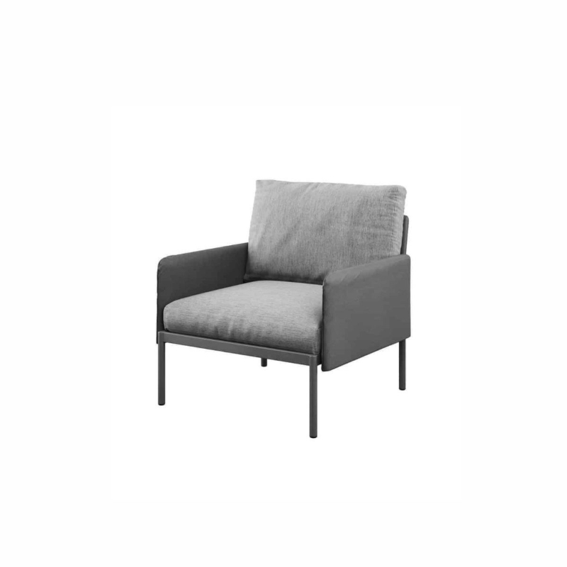 Fotel ogrodowy ARONA  82x75x75 ZUMM antracytowy aluminium