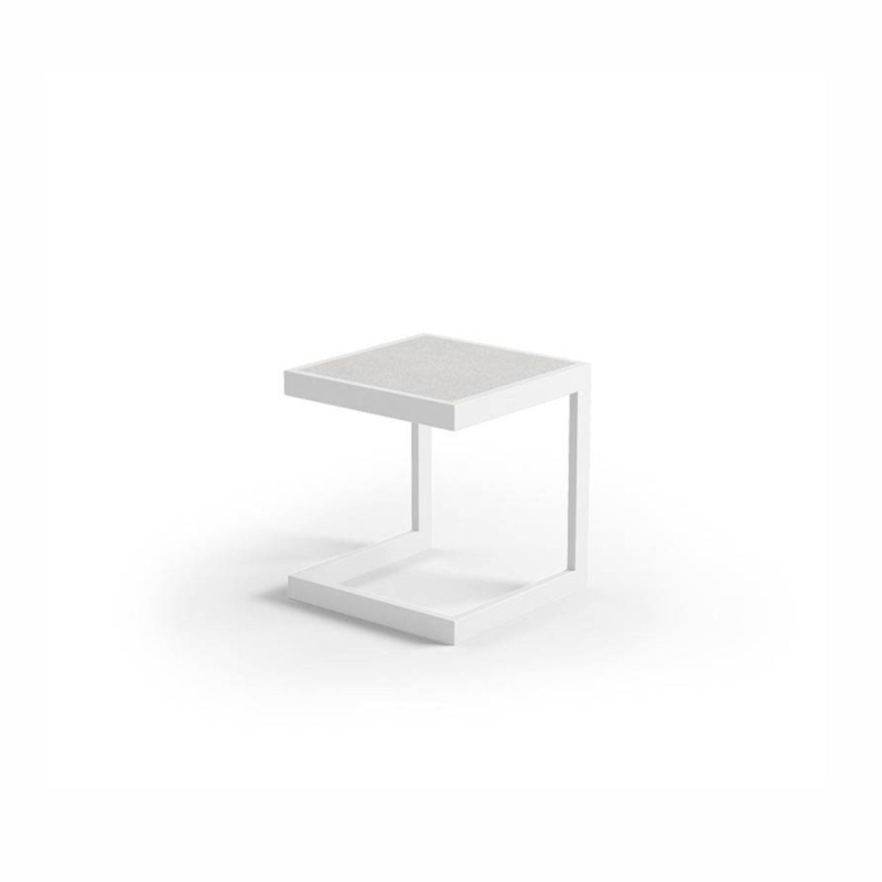 Stolik ogrodowy GRENADA   40x40 ZUMM biały aluminium