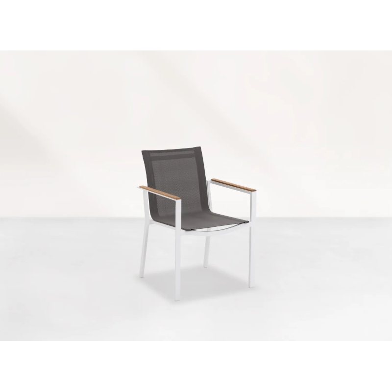 Krzesło sztaplowane Primavera White Teak