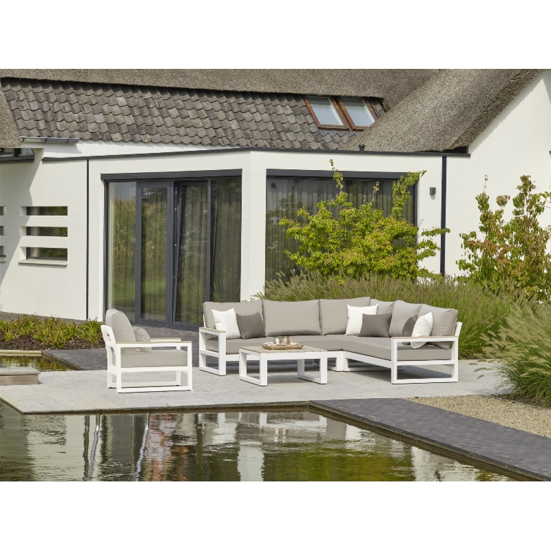 Zestaw wypoczynkowy Soho 5-seat White Mist Grey