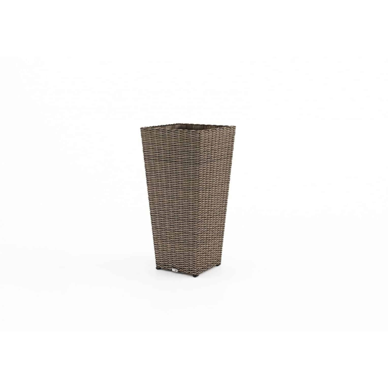 Donica ogrodowa, na balkon SCALEO  80x37x37 Oltre royal piaskowa technorattan