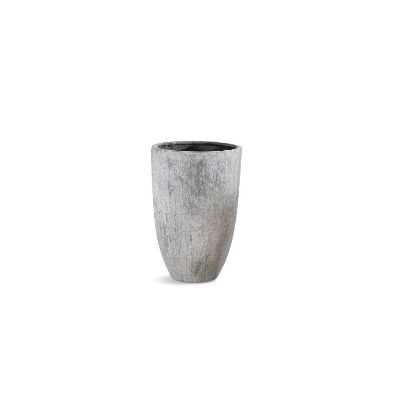 Donica ogrodowa OYSTER mrozoodporna Ø52x72 Flucci szara