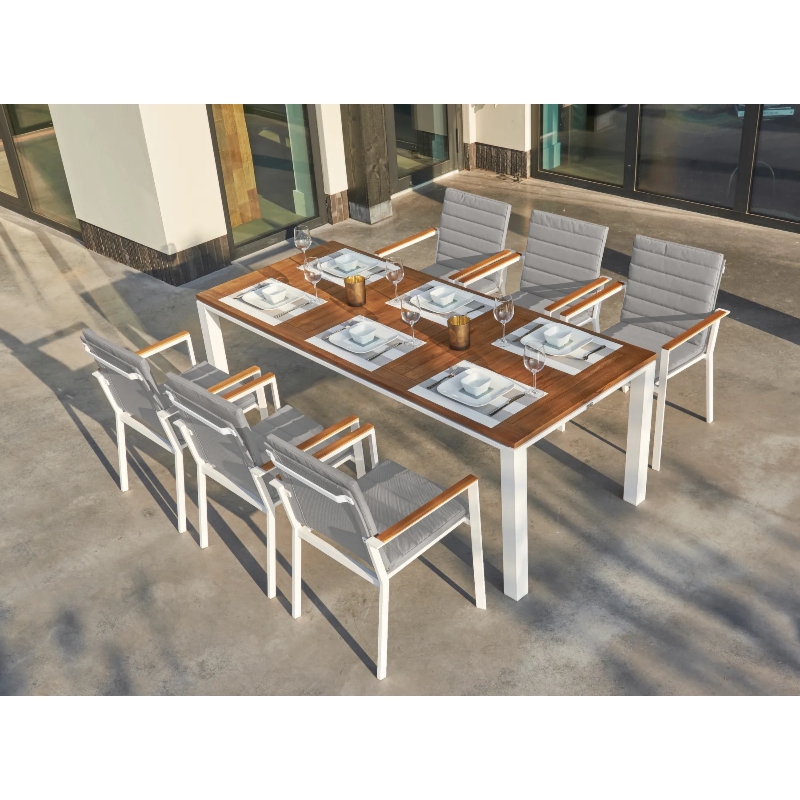 Zestaw obiadowy 4-6 os. Concept Primavera White Teak