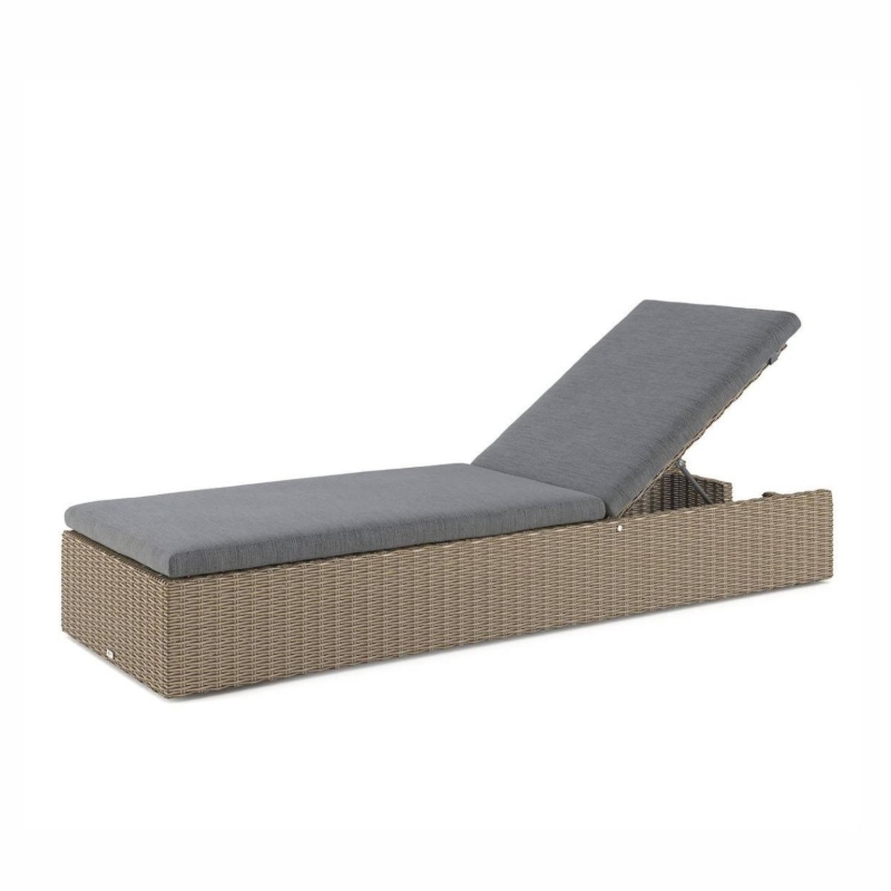 Leżak ogrodowy ALICE  65x200 Oltre royal piaskowy technorattan