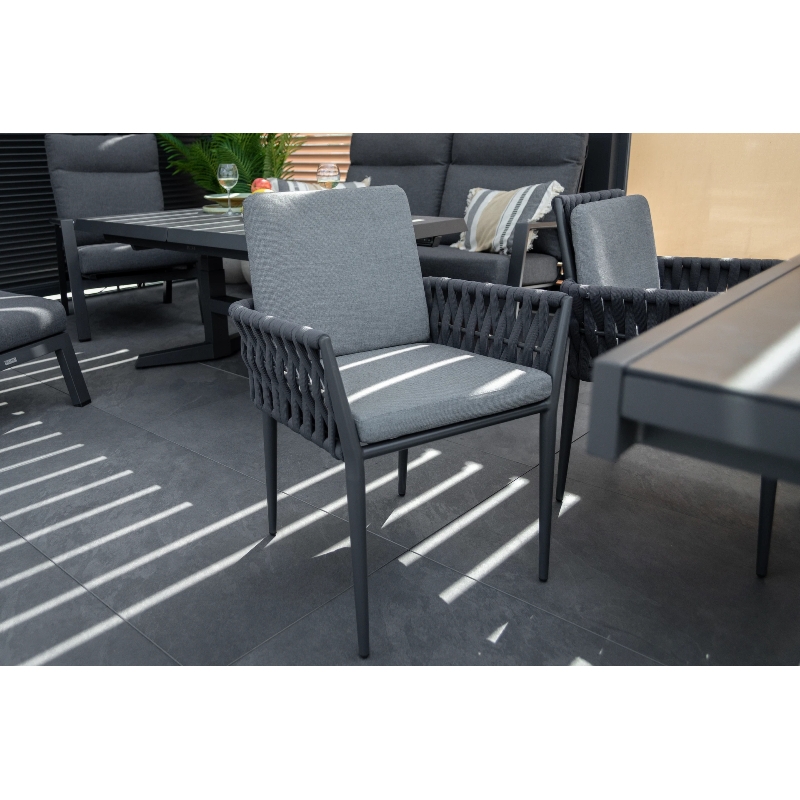Krzesło ogrodowe HUG  61x60x81 Couture Jardin antracytowe aluminium