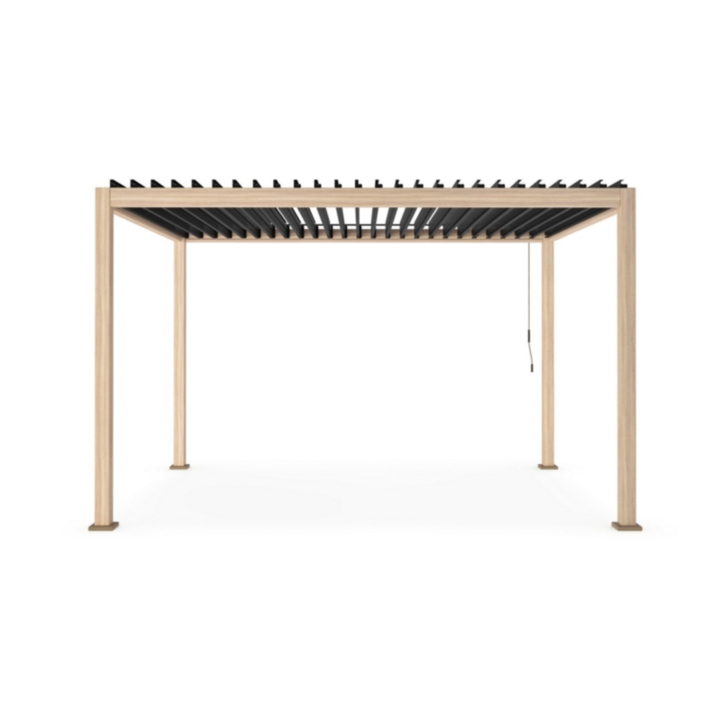 Bolzano Roma Zadaszenie tarasu - pergola 400x300 drewnopodobne aluminium