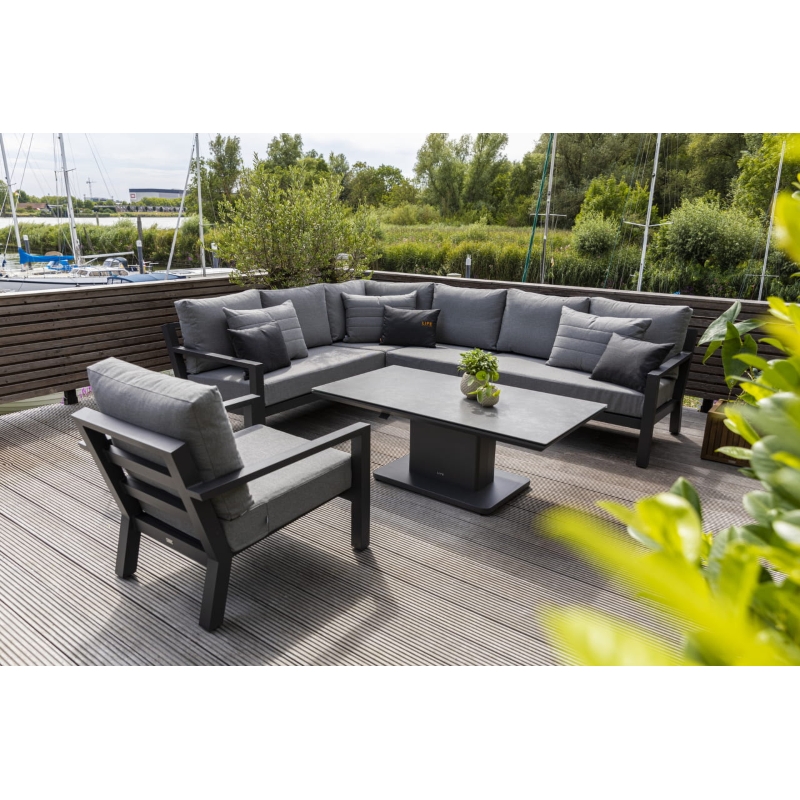 Zestaw wypoczynkowy Timber lounge Lava Mist Grey
