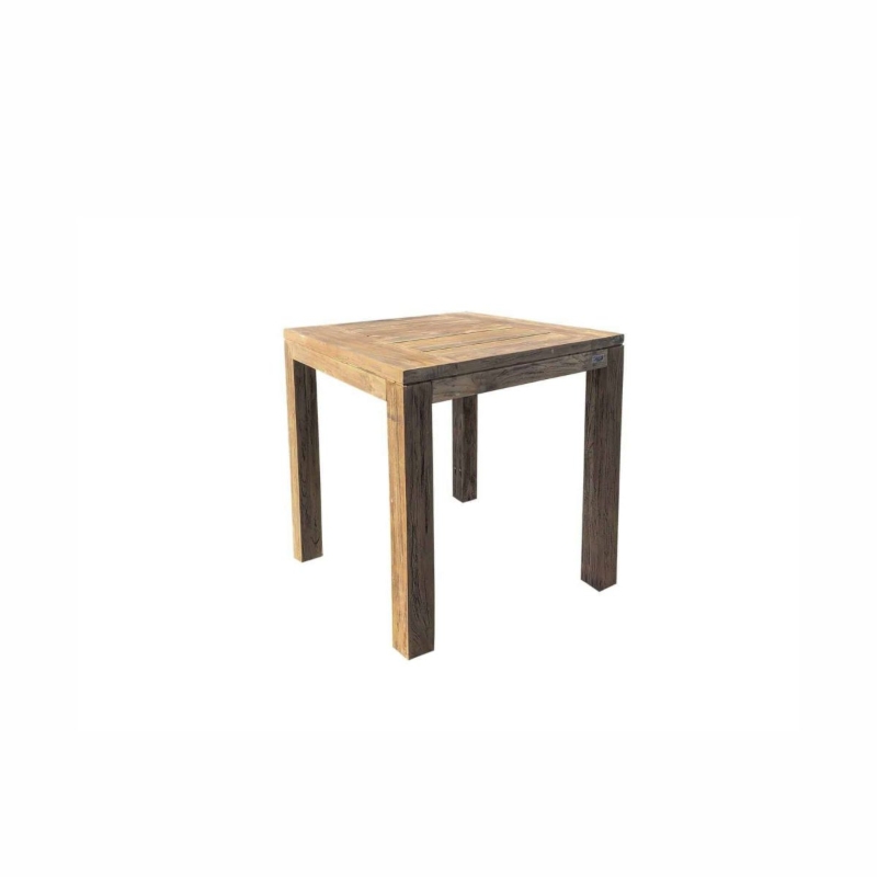 Stół ogrodowy NIMES   80x80 Vimine naturalny drewno teak