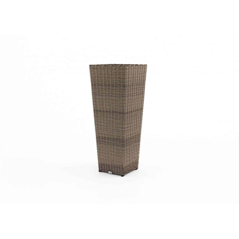 Donica tarasowa duża SCALEO  100x37x37 Oltre royal piaskowa technorattan