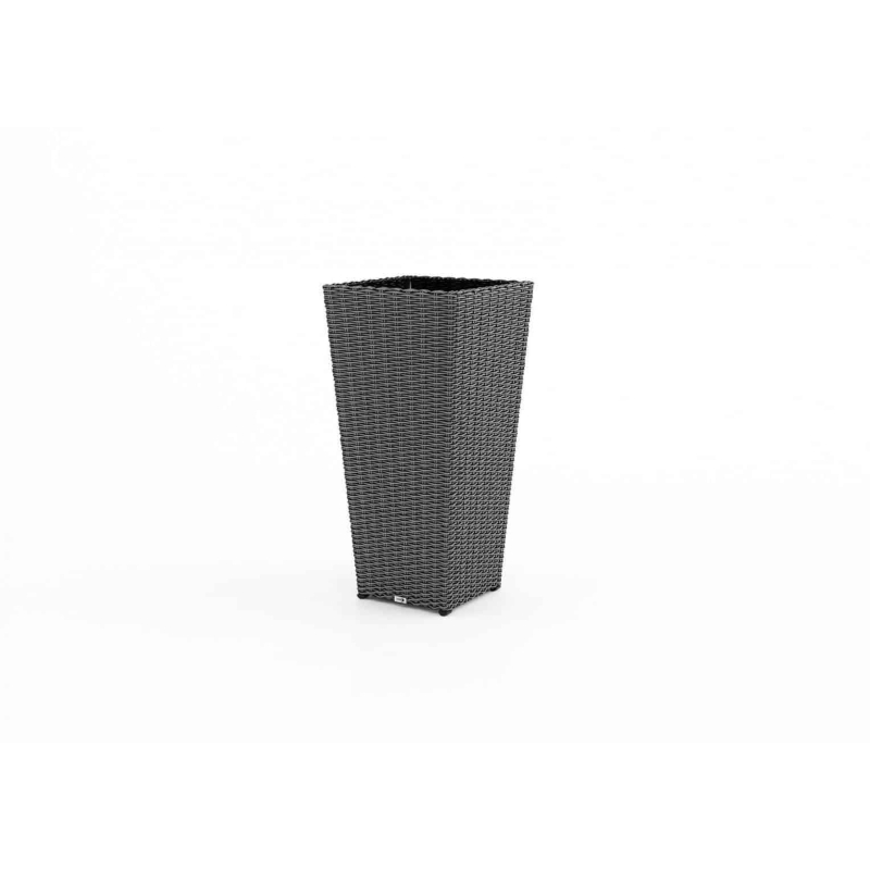 Donica ogrodowa, na balkon SCALEO  80x37x37 Oltre royal szara technorattan