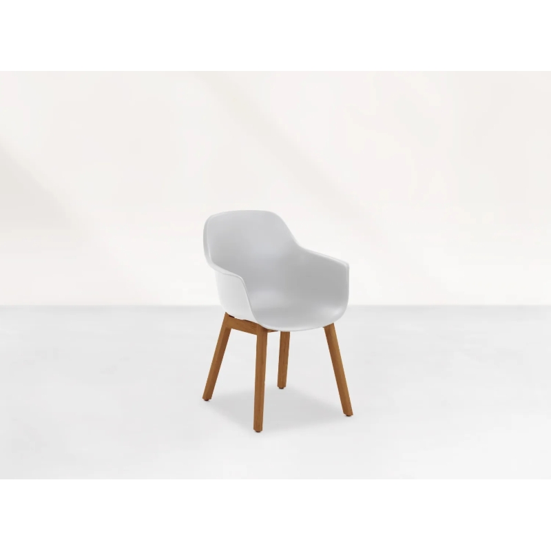 Krzesło Denver White Teak