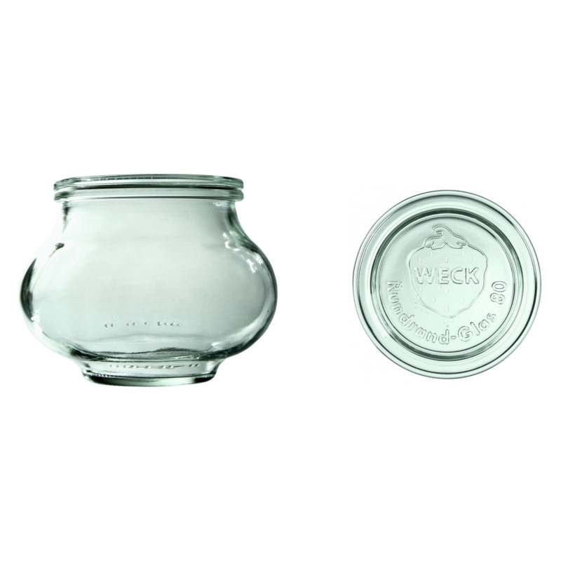 Słoik Deco 560 ml z pokrywą - op. 6 szt