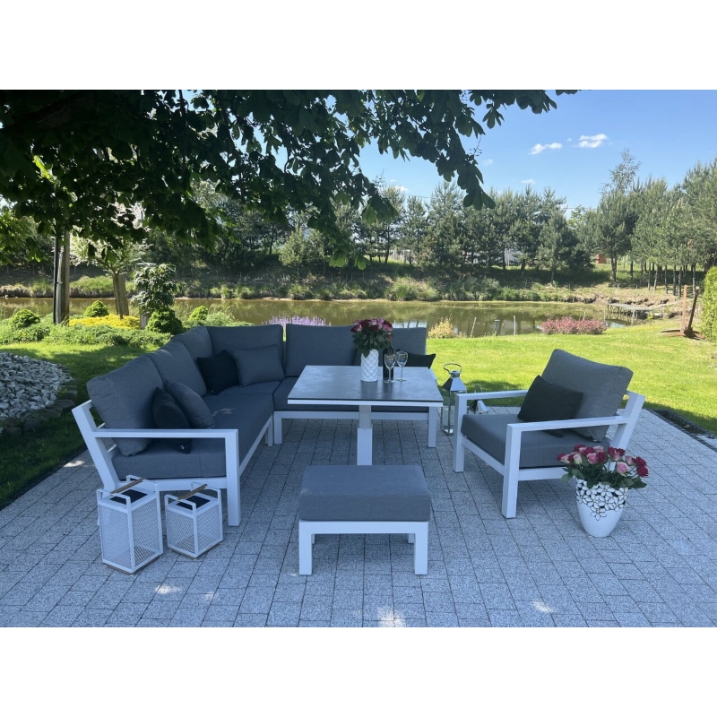 Zestaw wypoczynkowy Timber 5-seat White