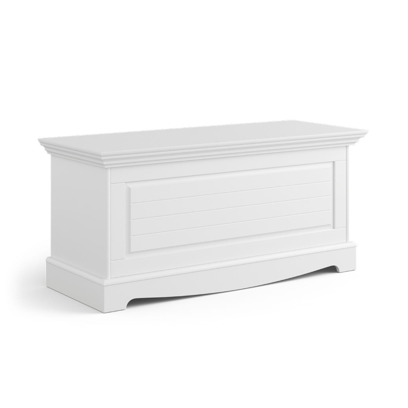 Skrzynia sosnowa Belluno Elegante biała