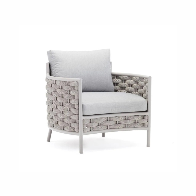 Fotel ogrodowy LOOP  86x83x72 Couture Jardin beżowy aluminium
