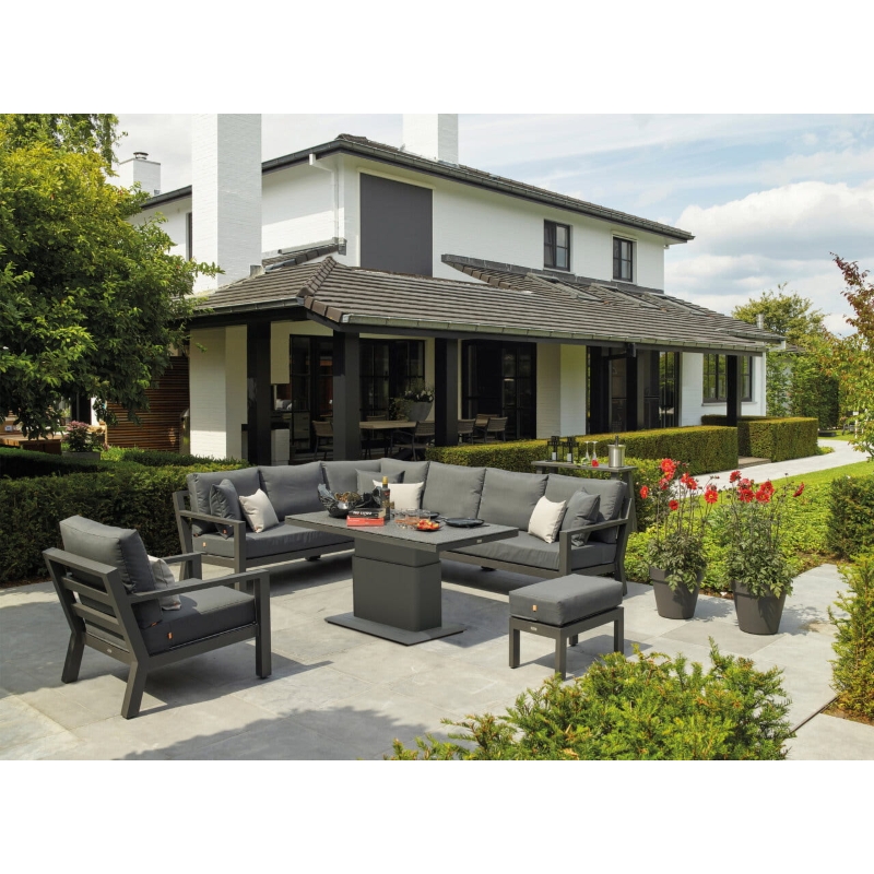 Zestaw wypoczynkowy Timber lounge Lava Carbon