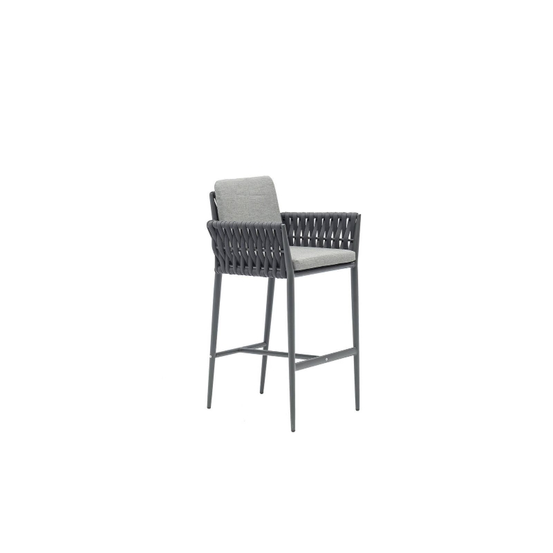 Hoker ogrodowy na taras HUG  59x61x104 Couture Jardin antracytowy aluminium