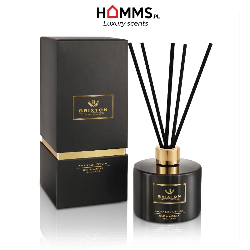 Dyfuzor zapachowy z patyczkami BRIXTON 180ml Oud & Vanilla