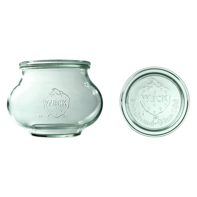 Słoik Deco 1062 ml z pokrywą - op. 4 szt