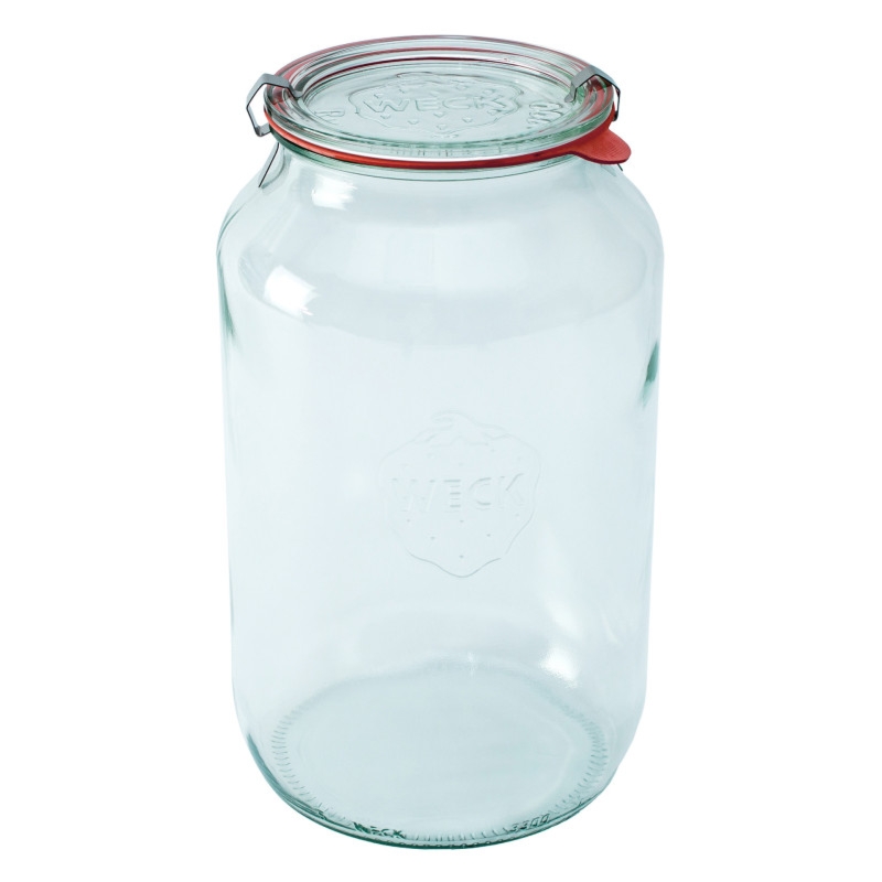 Słoik cylindryczny 3000 ml (4 szt),pok,usz, zap x2