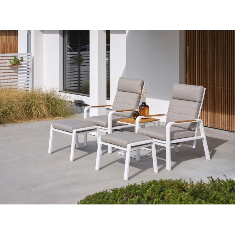 Zestaw relaksacyjnych foteli Montana White