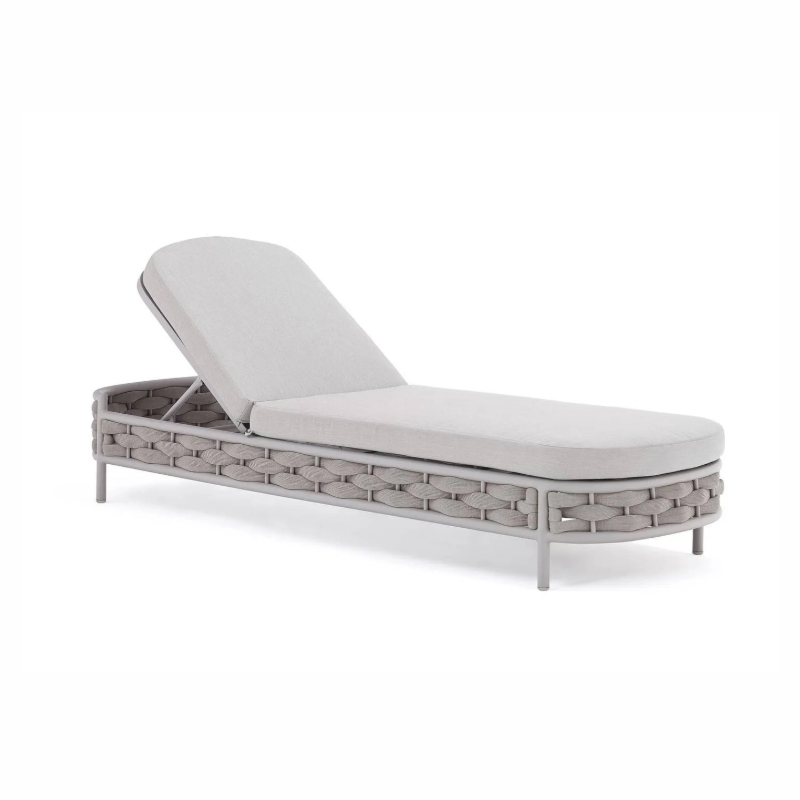 Leżak ogrodowy LOOP 205x72 Couture Jardin beżowy aluminium