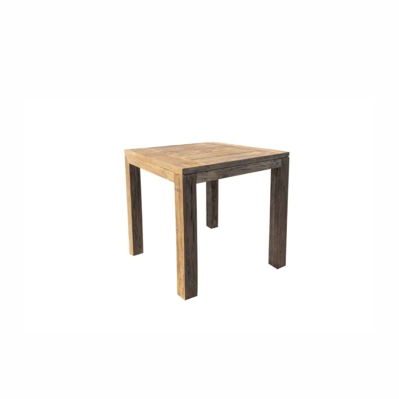 Stół ogrodowy NIMES   100x100 Vimine naturalny drewno teak