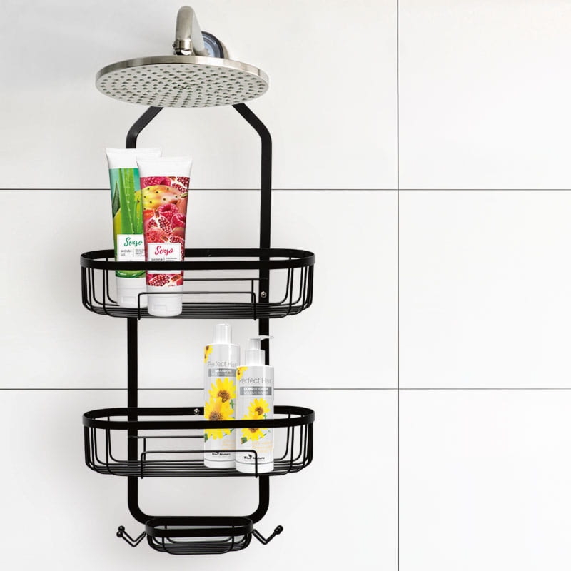 Półka pod prysznic czarna