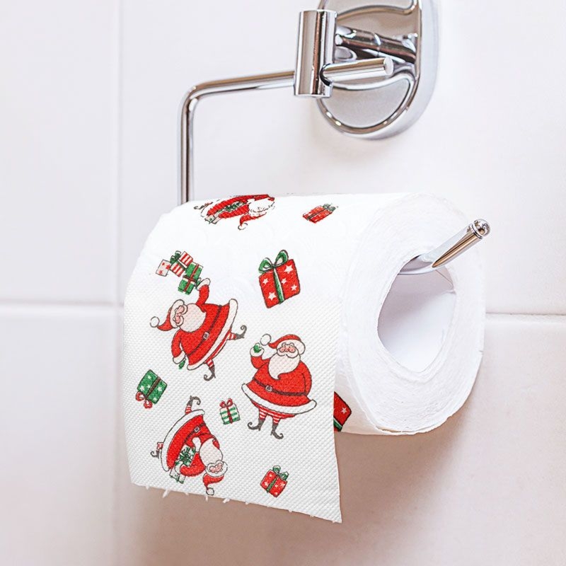 Papier toaletowy Mikołaj z prezentami