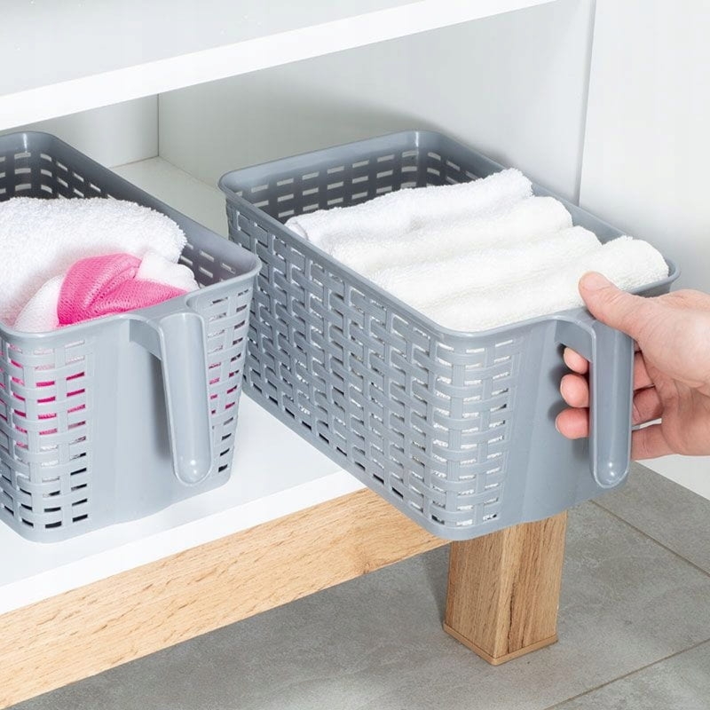 Pojemnik z rączką - praktyczny i stylowy organizer do domu i biura 28x16x13