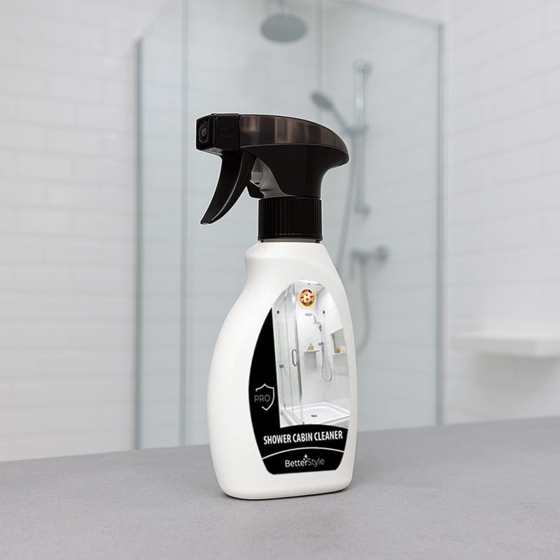 Spray do kabin prysznicowych – skuteczny środek na kamień, brud i osady z mydła PRO