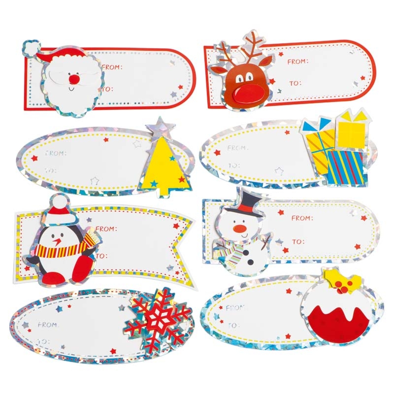 Naklejki na prezenty 3D