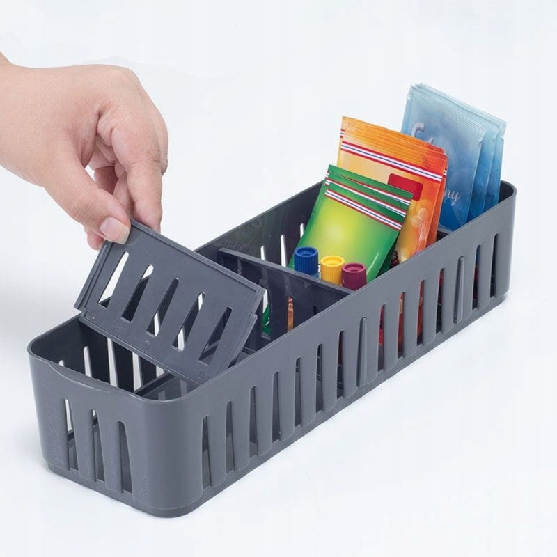 Pojemnik z przegródkami - wszechstronny organizer do domu i biura 32x10x7cm