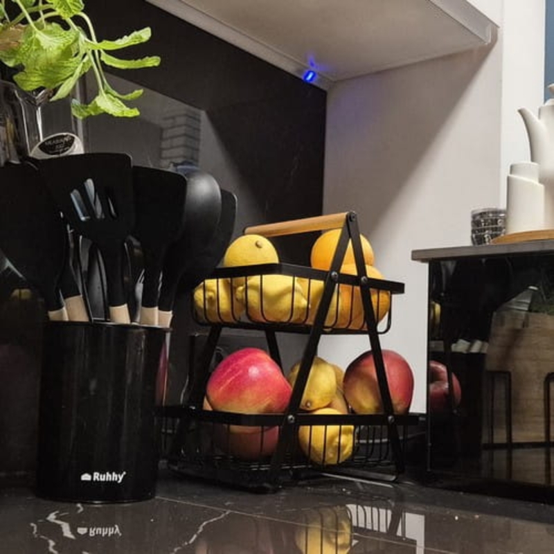 Koszyk dwupoziomowy na owoce/warzywa